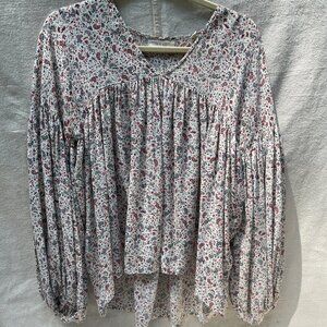 Doen 100% Silk Printed Blouse